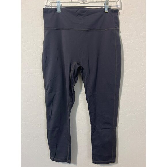 Fabletics Women Sz M Grey Stretch Leggings Mesh Carry Pouch - Picture 1 of 7